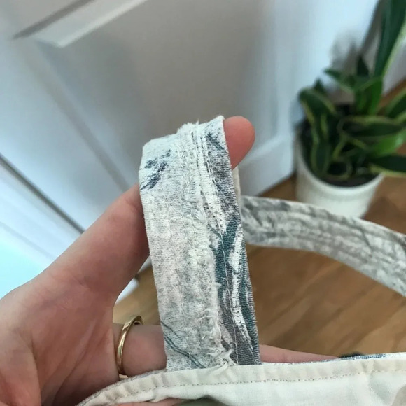 Vintage Handmade Quilted Floral Abstract Patchwork Shoulder Tote Bag - Picture 2 of 10